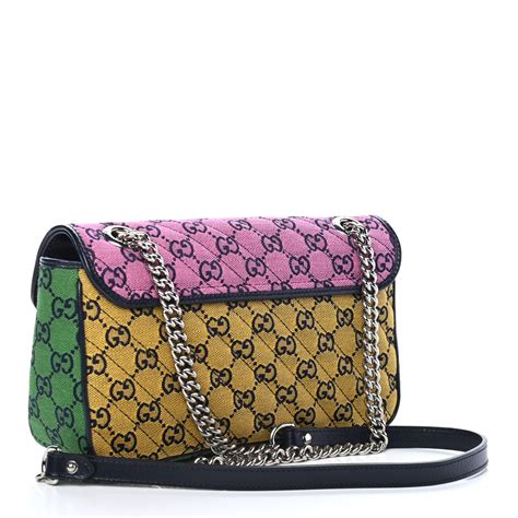 gucci marmont multicolor small shoulder bag|Gucci Marmont small matelasse bag.